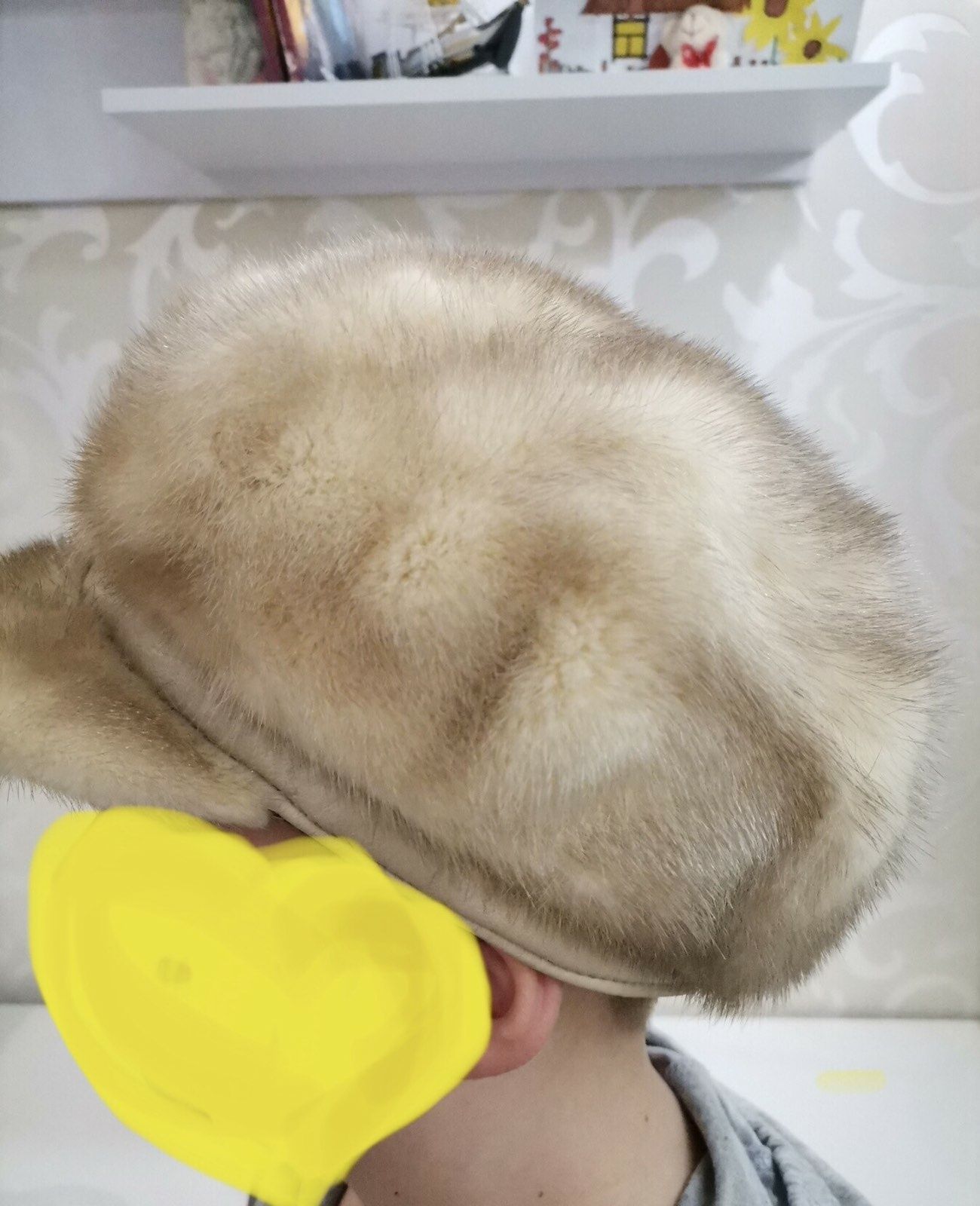 Меховая шапка кепка Сибирячка зимняя 60 см