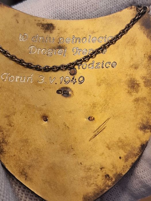 Ryngraf srebro Matka Boska Częstochowska.