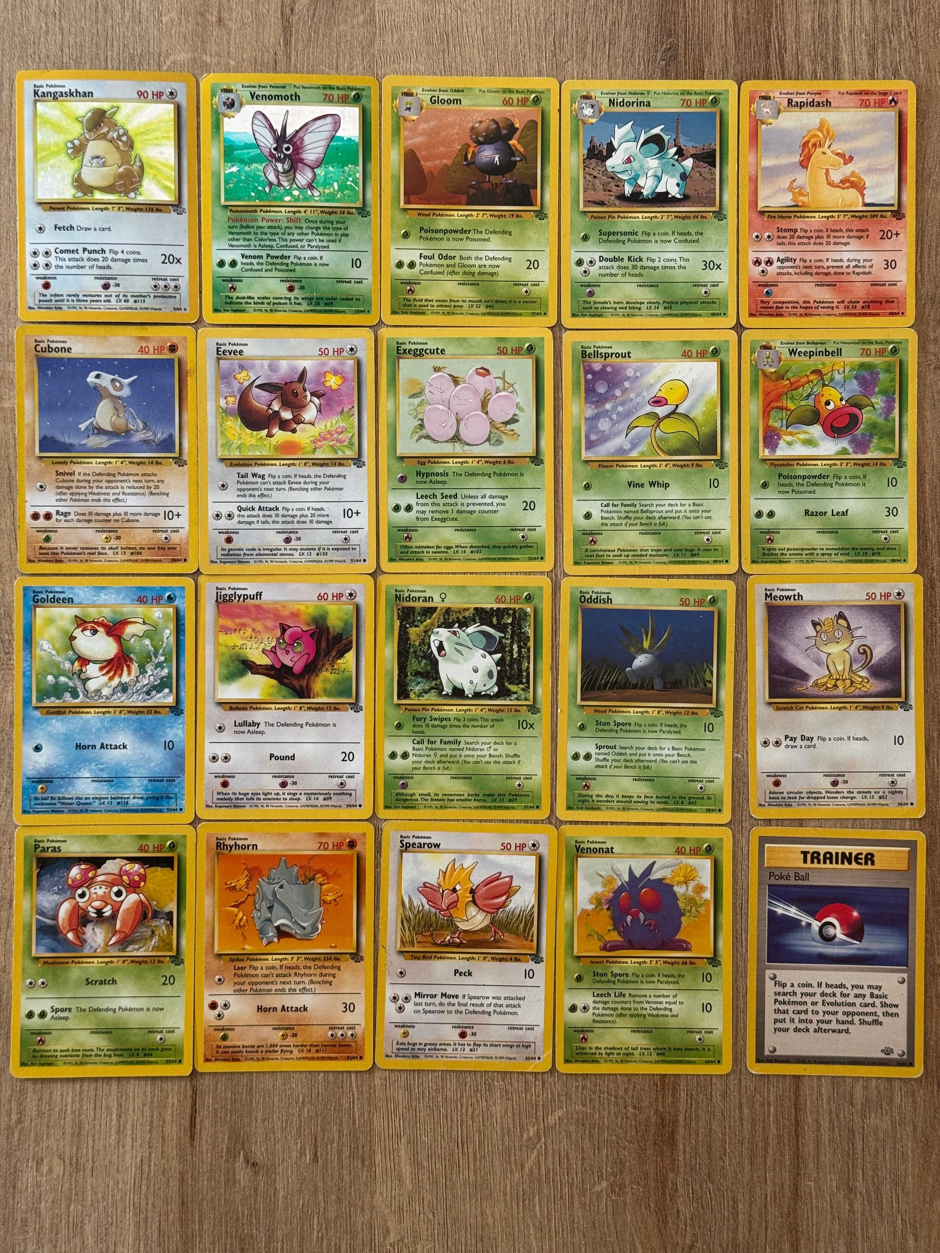 Karty Pokemon Jungle holo