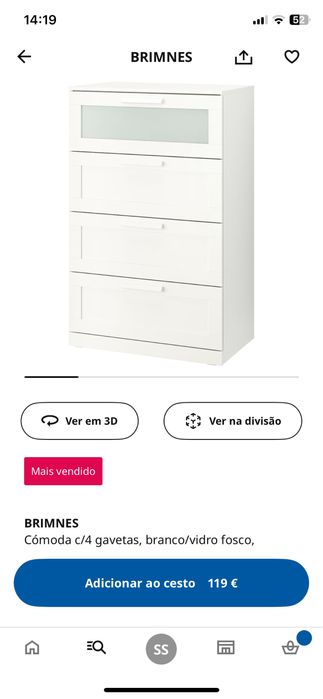 Cómoda Brimnes - Camiseiro