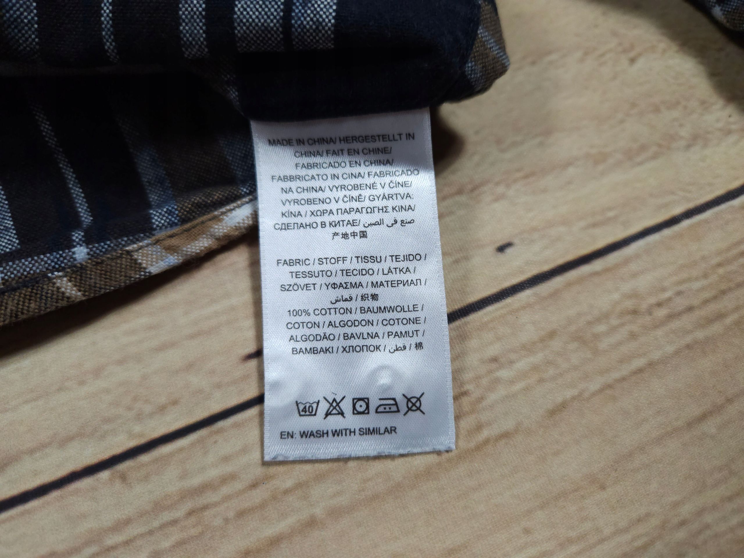 GANT Koszula w Kratkę Męska Regular Fit Logowana r. M