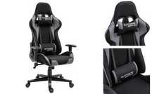 Fotel Gamingowy z Tkaniny Black/Gray