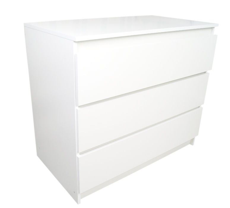KOMODA Z SZUFLADAMIszafka 90cm 3 szuflady biała Mat