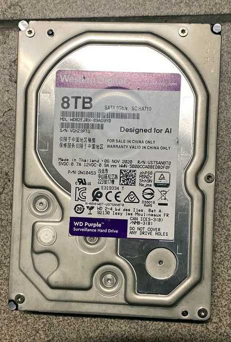 Жесткий диск Western Digital 8TB Purple (есть вариант на 6ТБ)