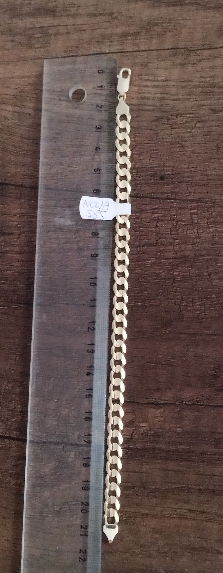Nowa piękna złota bransoletka 585 14k 15.12gr 21.5cm unikat!!