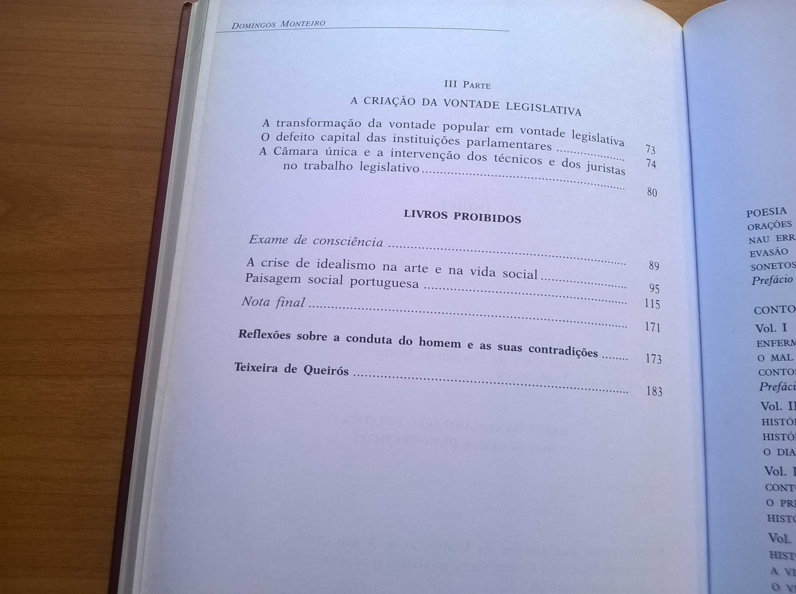 ENSAIOS - Bases da Organização Política - Domingos Monteiro