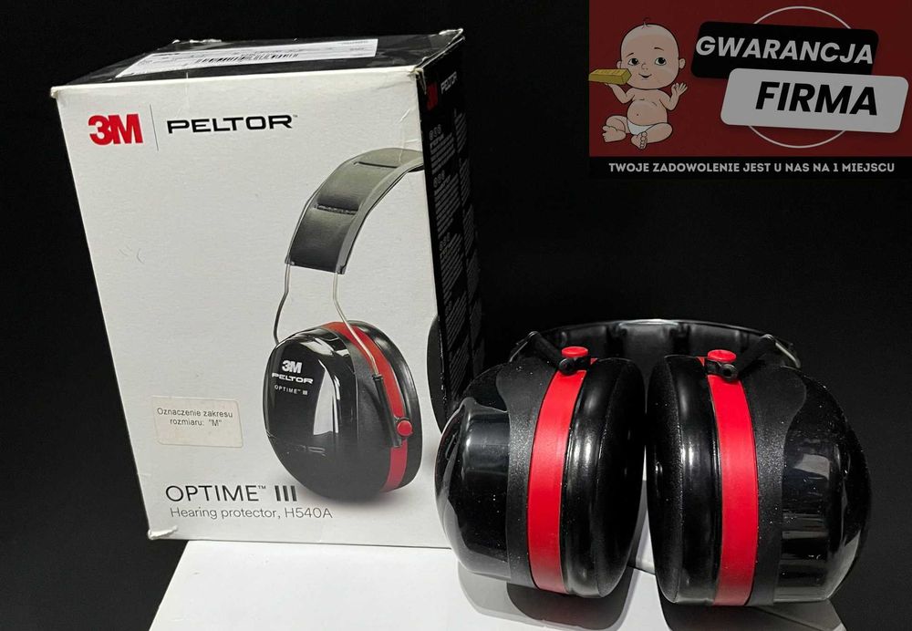 Słuchawki przeciwhałasowe 3M Peltor Optime III | Jak Nowe |  H540A |