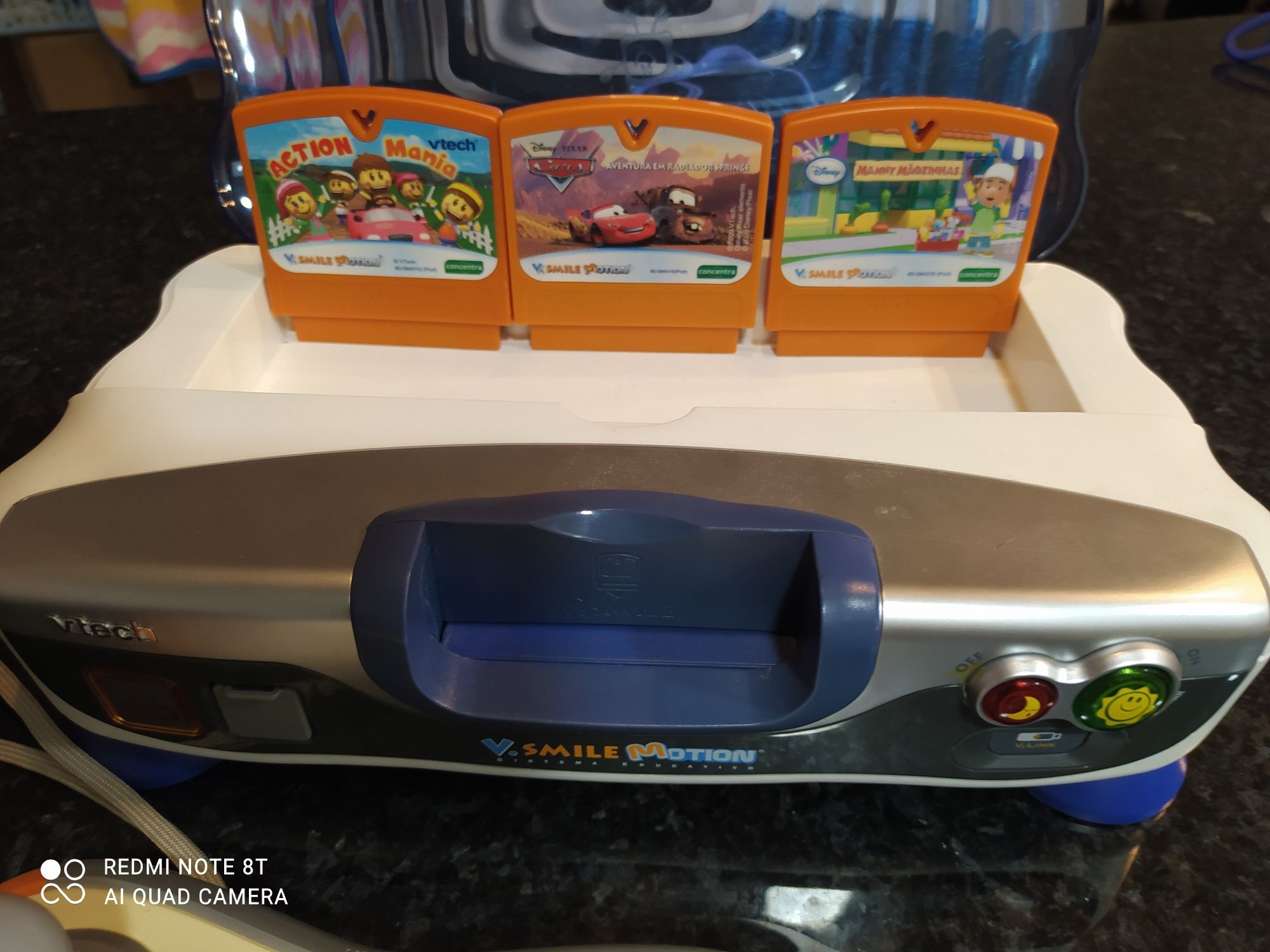 Consola V.Smile Motion VTECH com 3 jogos