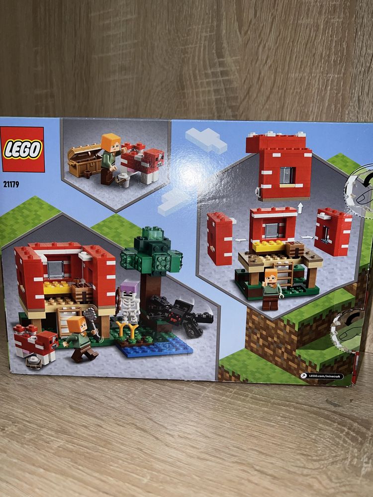 Майнкрафт грибний будиночок 21179 лего Lego