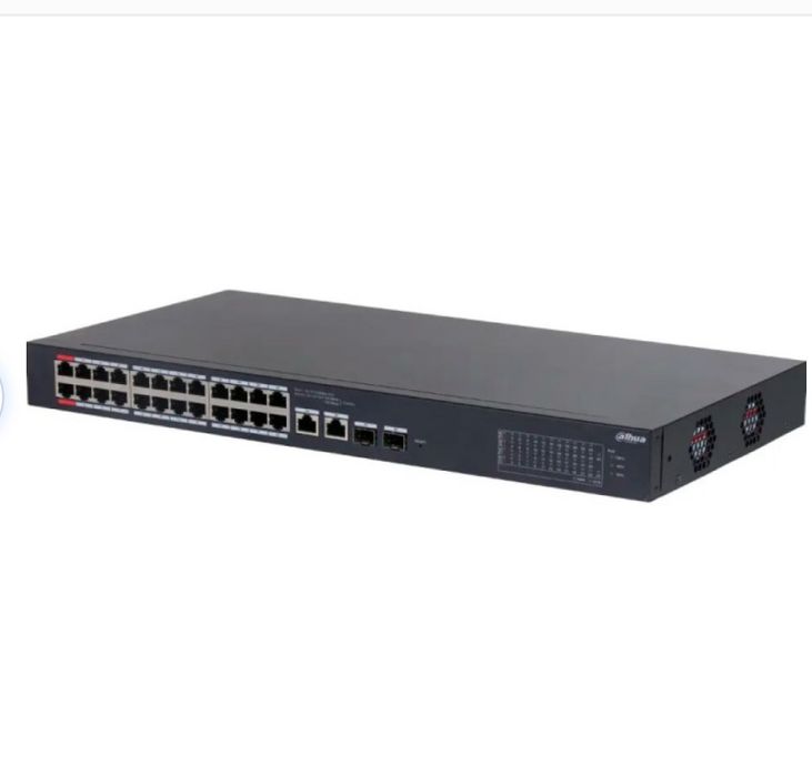 комутатор Dahua 24-портовий керований з PoE PFS4226-24ET-240