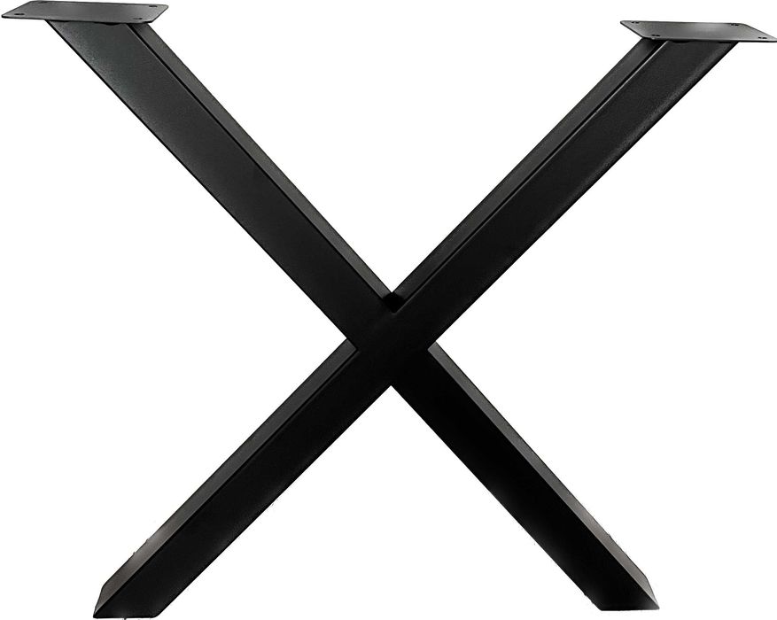Nogi X do stołu 76 x 72 cm czarne 2 sztuki LOFT