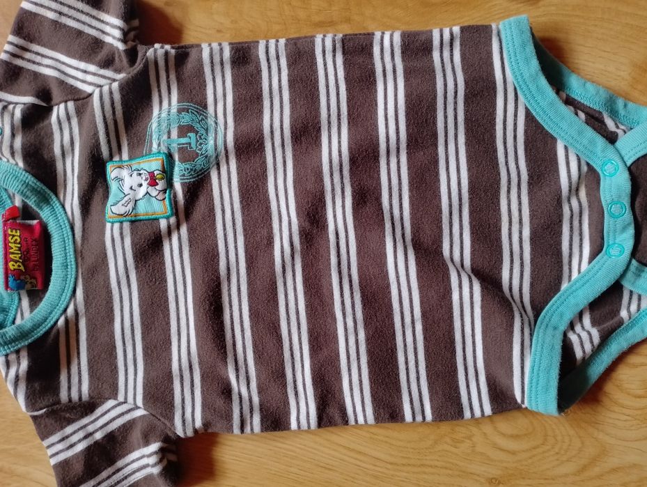 Body bez rękawów na lato dla chłopca 4 szt.  r. 74 cm