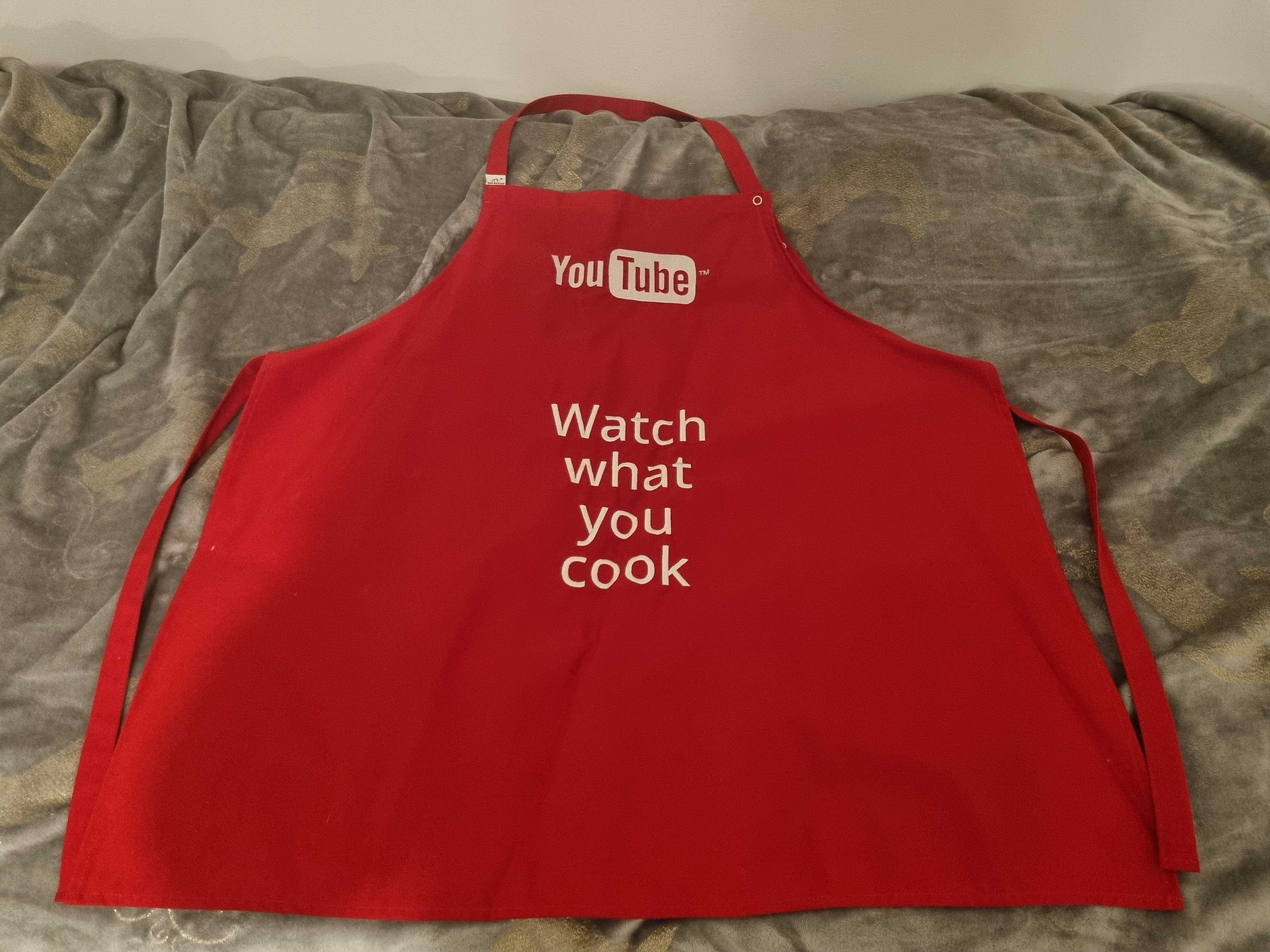 Fartuch kuchenny YouTube "Watch what you cook"