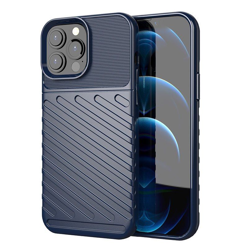 Etui Thunder Case Elastyczne Pancerne Do Iphone 13 Pro Max Niebieski