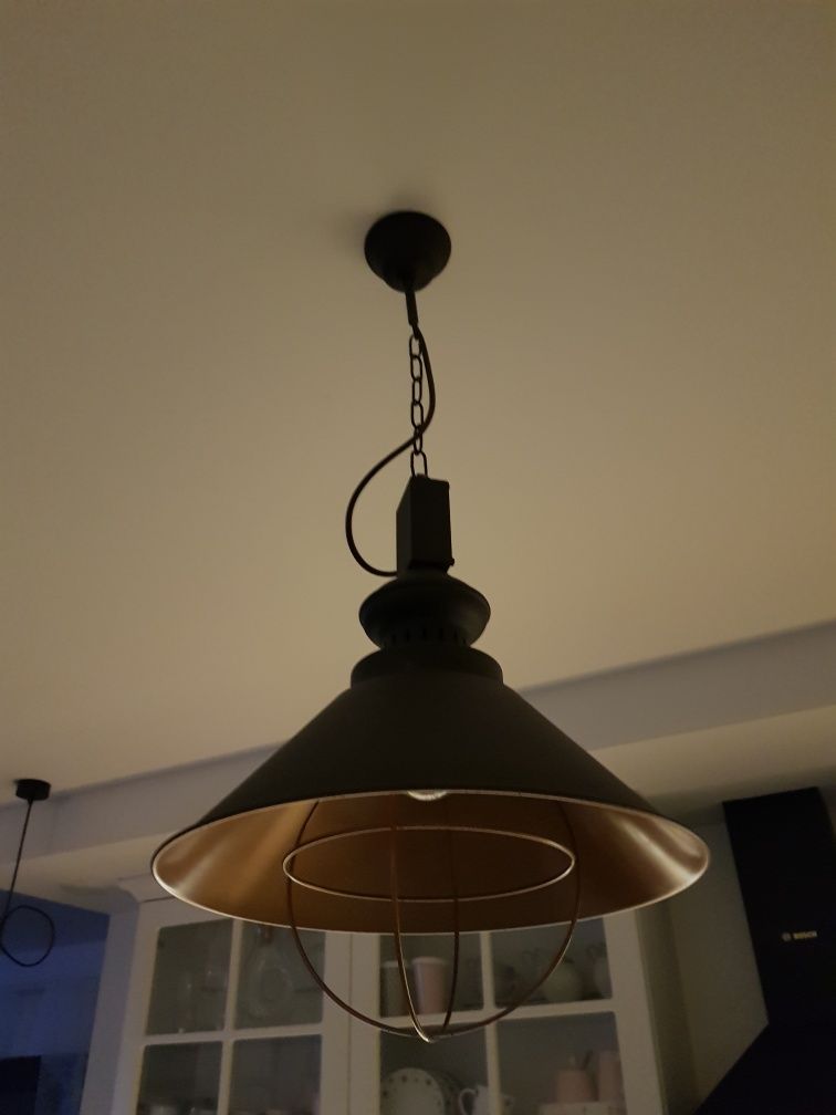 Lampa czarna loft,retro