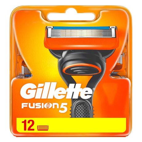 Сменные картриджи Gillette Fusion 12шт в упаковке(Джилет)