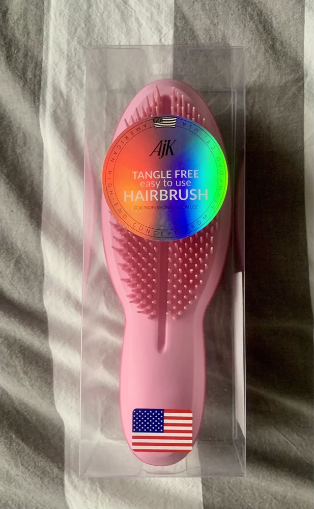 Ajk Tangle Free Hairbrush Szczotka ułatwiająca rozczesywanie różowa