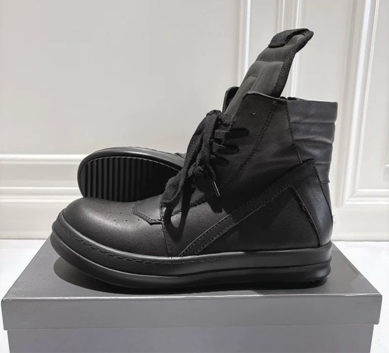 Rick Owens Geobasket Black Sneakers/size 41,42,43,44/Преміум якість!