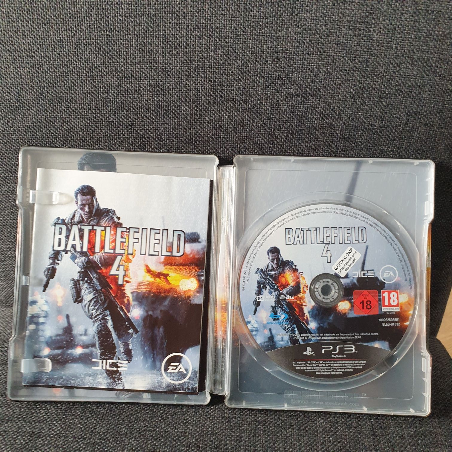 Battlefield 4 ps3 steelbook polski