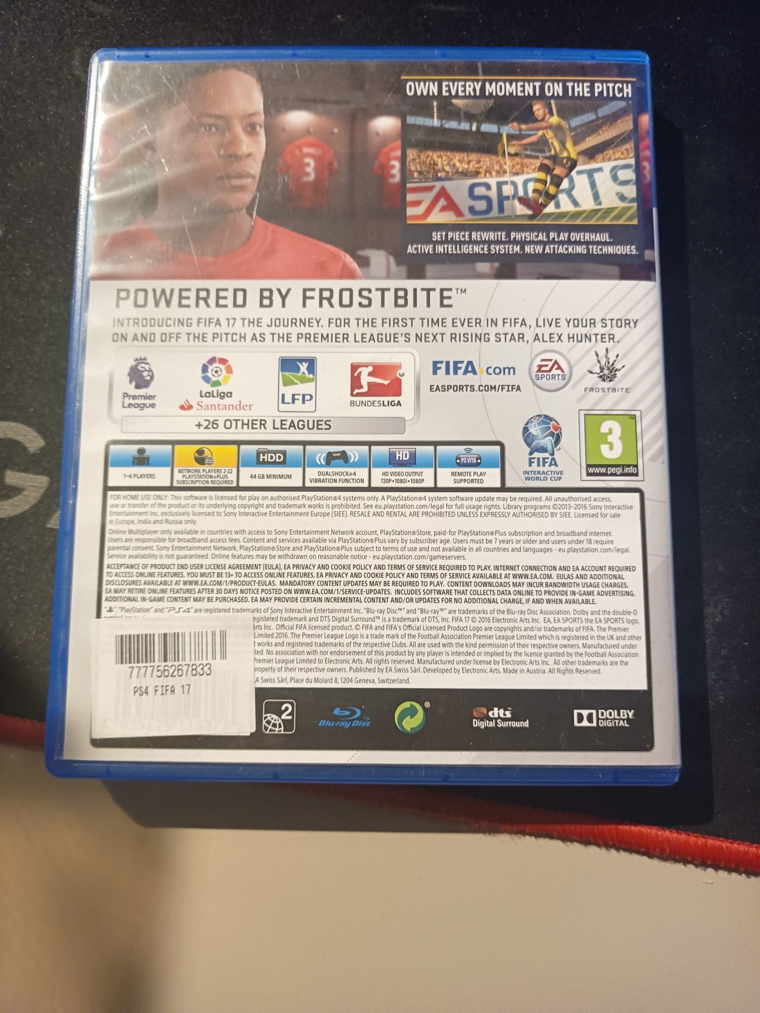 Płyta FIFA 2017 PS4