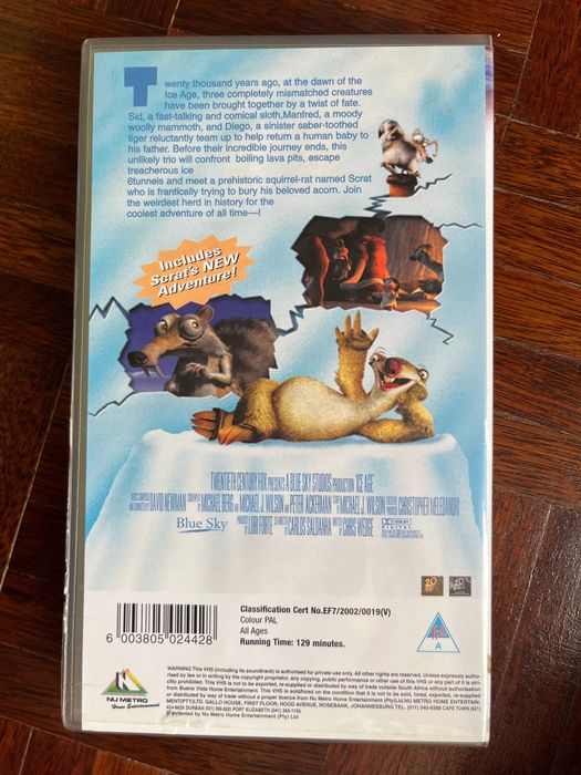 VHS Idade do gelo (Wedge e Saldanha, 2002)