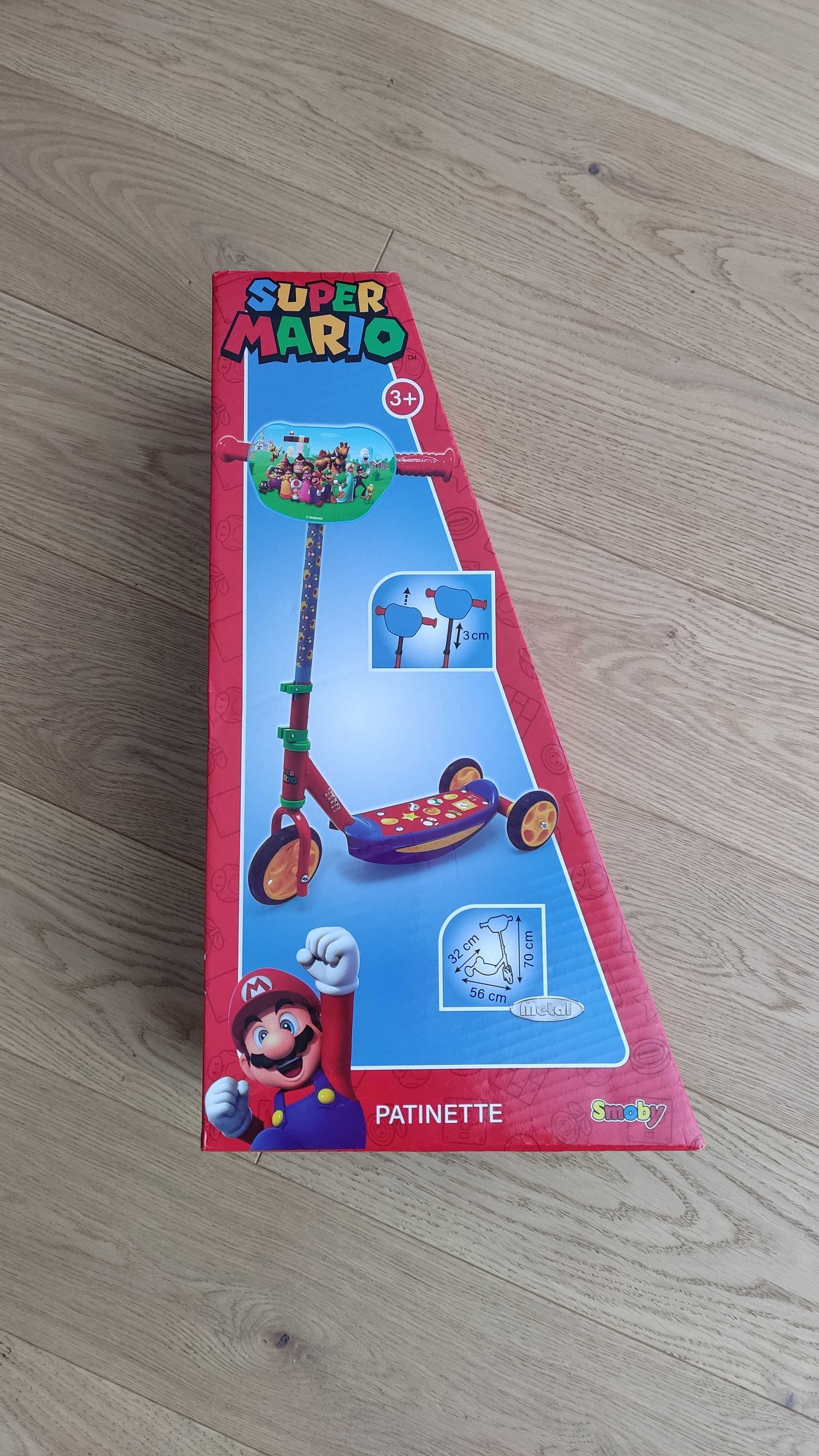 Nowa hulajnoga trójkołowa Super Mario SMOBY