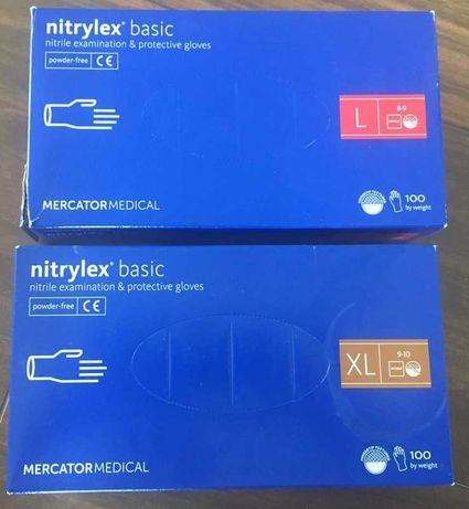 Rękawice rękawiczki nitrylowe Nitrylex basic 100szt L XL