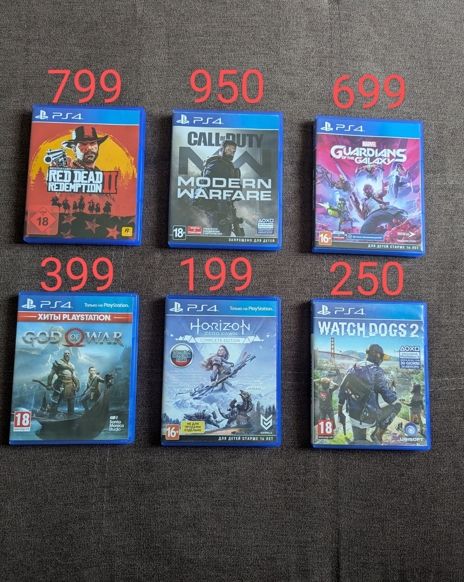 Ігрові диски для Playstation 4