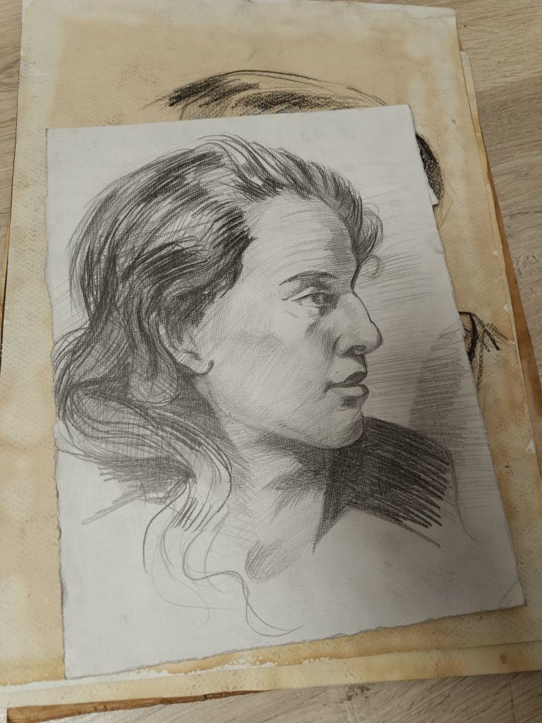 Рисунки, графика, рисунок винтажные А3