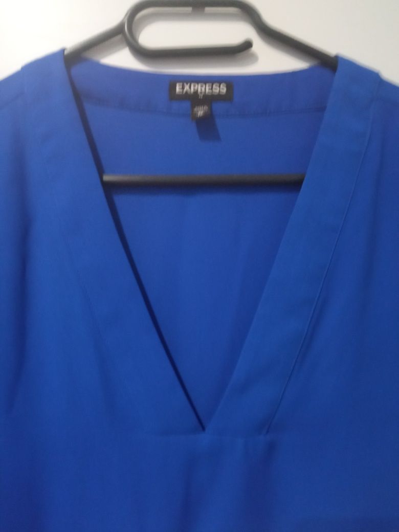 Bluzka chabrowa XS S express rękaw 3/4