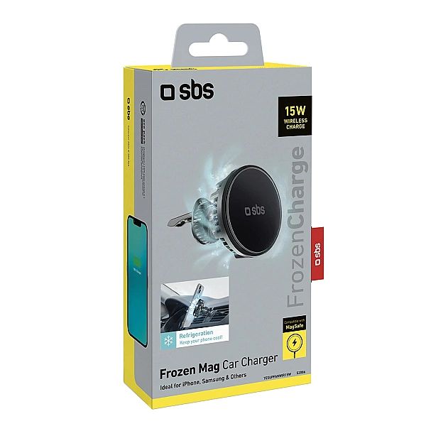 Uchwyt na smartfona z ładowarką indukcyjną SBS TESUPFANWIR15W 15W na k