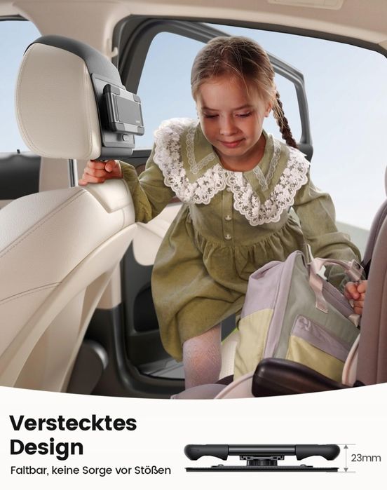 LAMICALL Uchwyt Samochodowy Na Tablet Do Zagłówka 360 Dla iPad Samsung