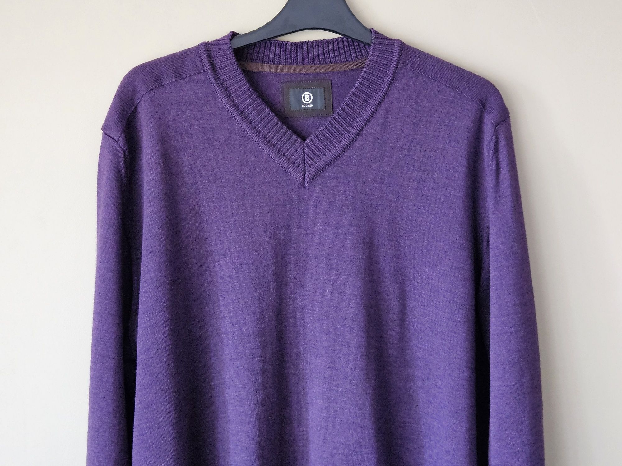 Super męski sweter Bogner rozmiar XXL vergin wool