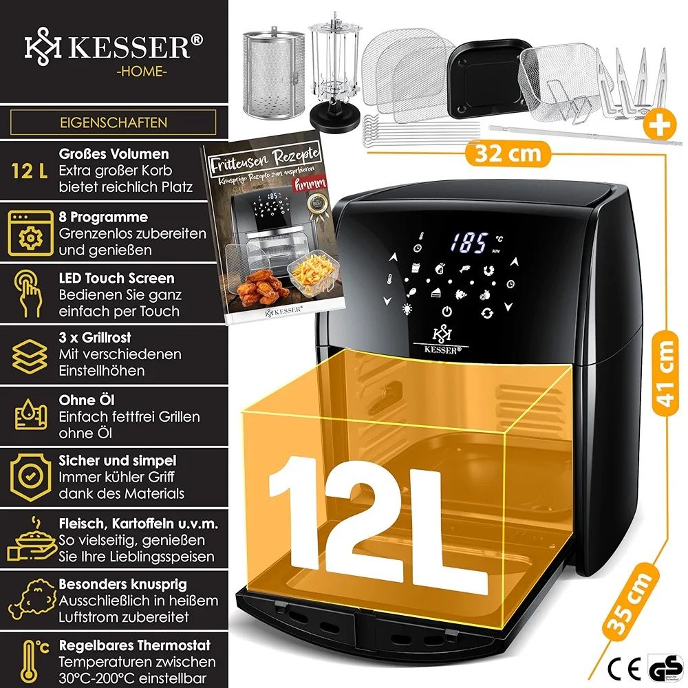 KESSER® XXL Airfryer 9 w 1