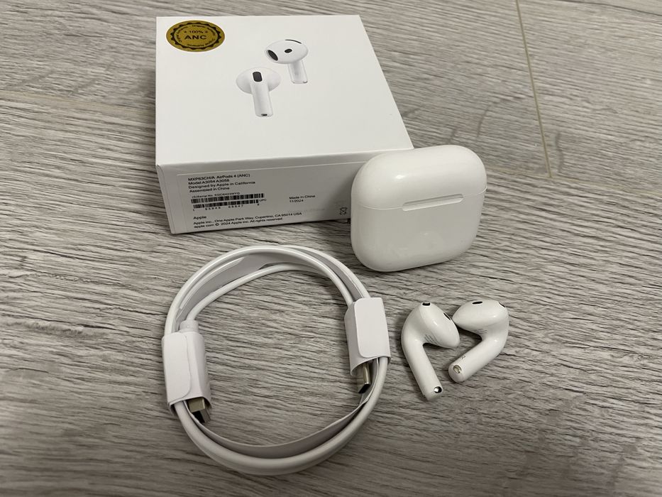 Навушники TWS AirPods 4 ANC white High Original Quality
