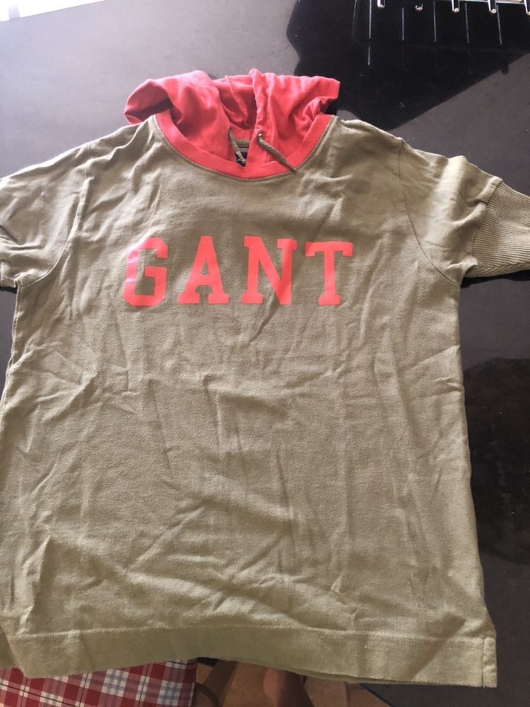 T-shirt gant original menino com carapuço tamanho 5-6 anos