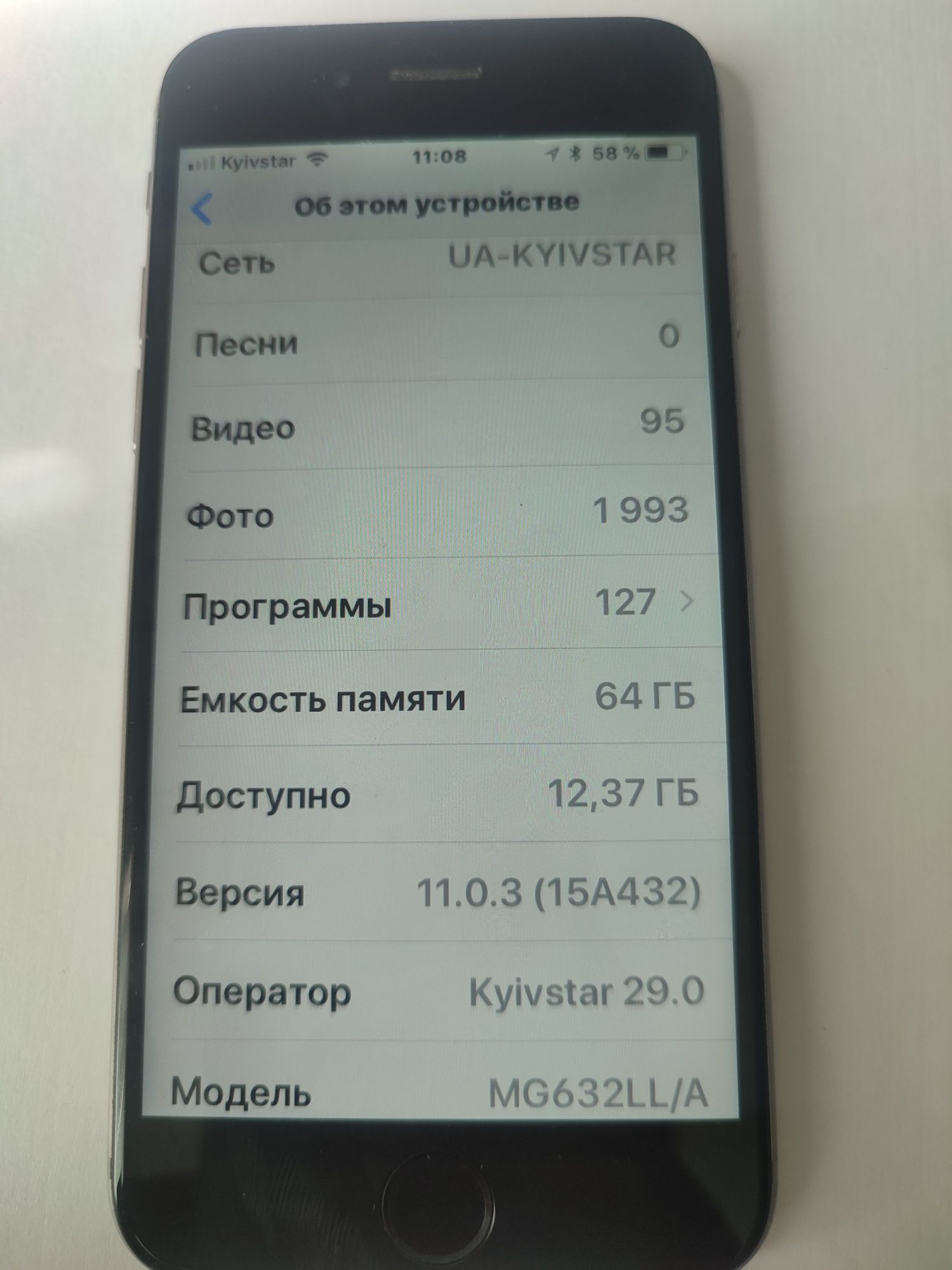 Телефон -iPhone 6 ,б/у,рабочее состояние