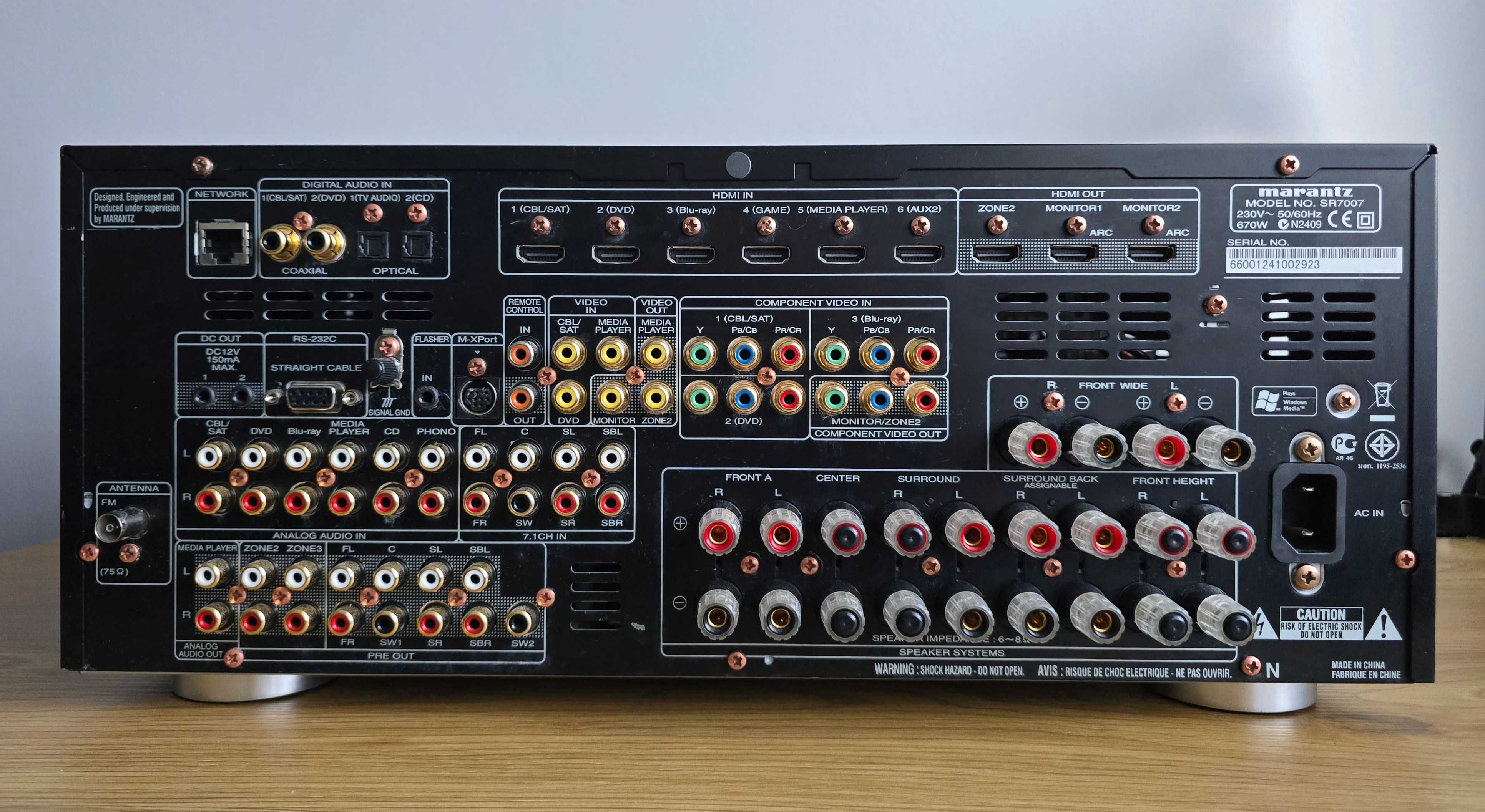 Marantz SR7007 Amplituner sieciowy 7.2 Airplay HDMI ARC USB FLAC