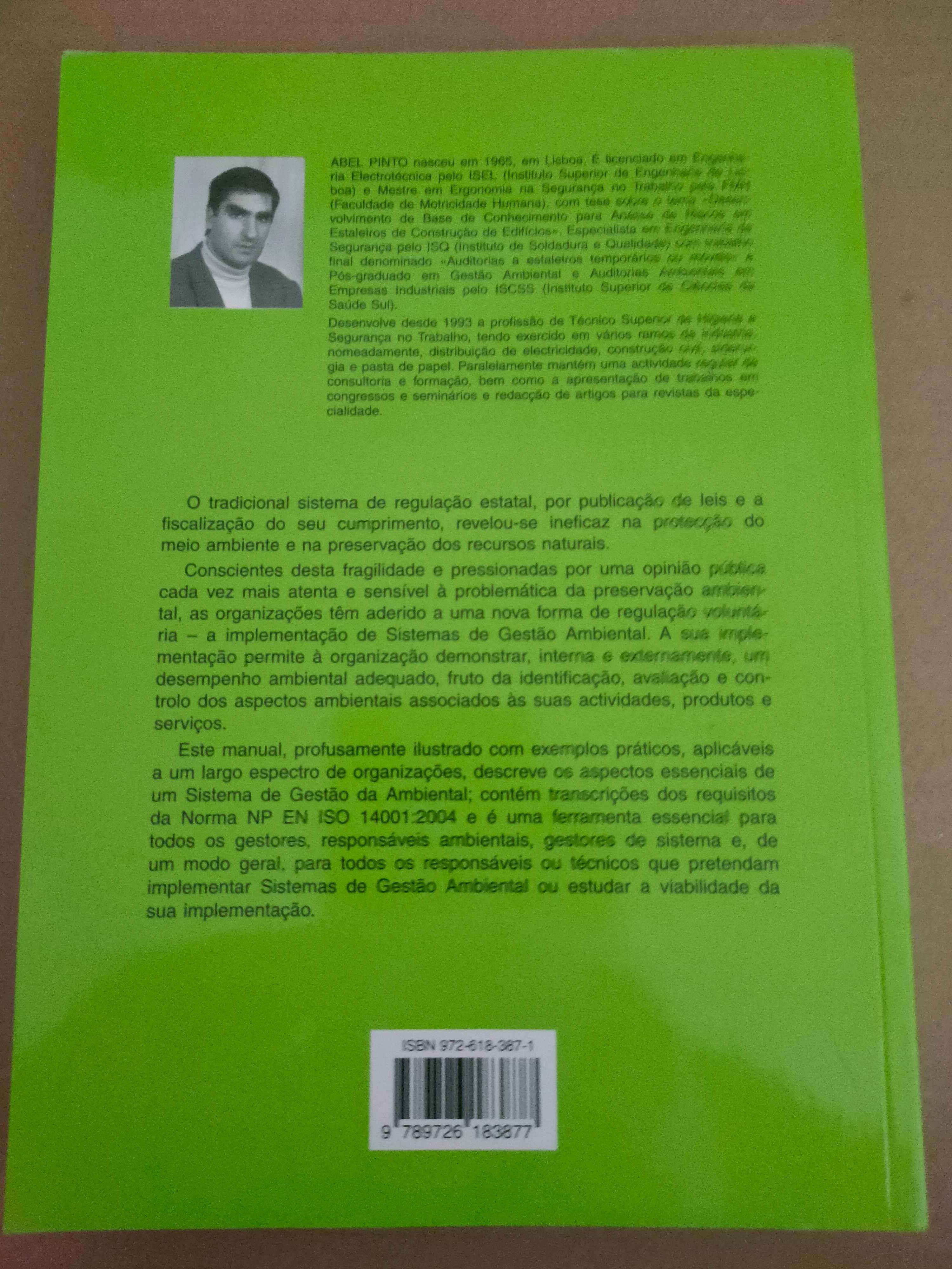 Livro "Sistemas de Gestão Ambiental" de Abel Pinto