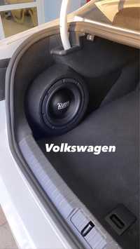 Корпус на сабвуфер на VW Passat B8 sedan