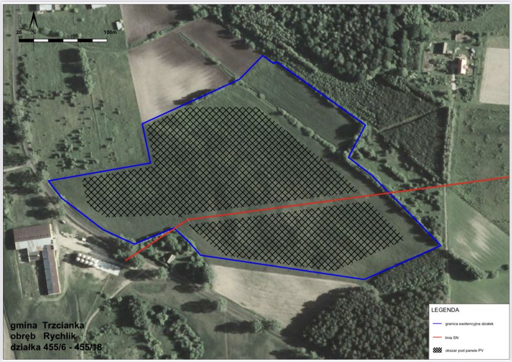 Sprzedam ziemie pod Farma Fotowoltaika 1 MW DŚ na 3 MW /grunt orny