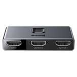 Baseus dwukierunkowy rozdzielacz HDMI - 2x HDMI 4K / 30 Hz szary