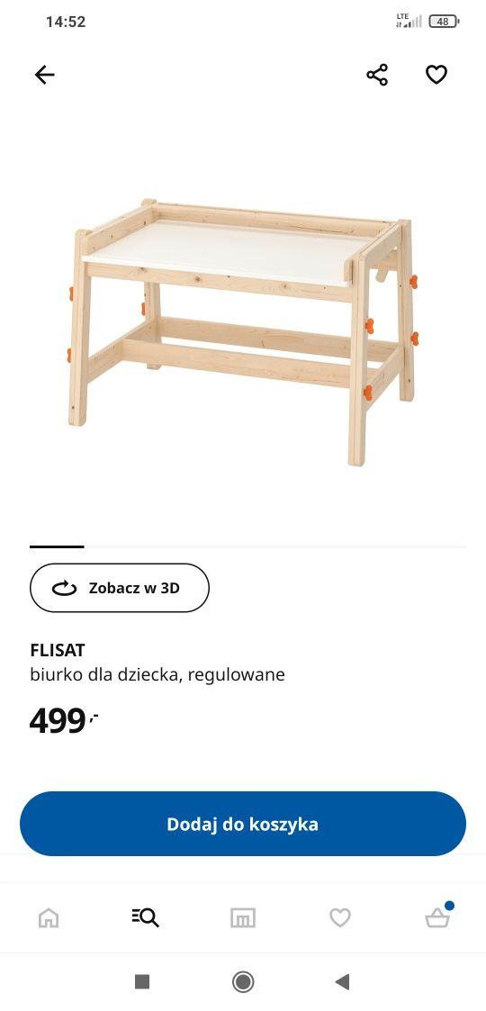 Biurko Flisat Ikea