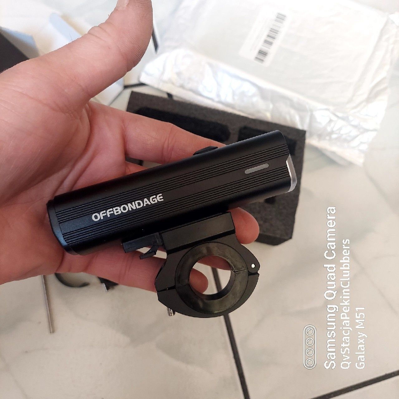 Lampa rowerowa OffBondage 1000lumeny Powerbank 4500mAh