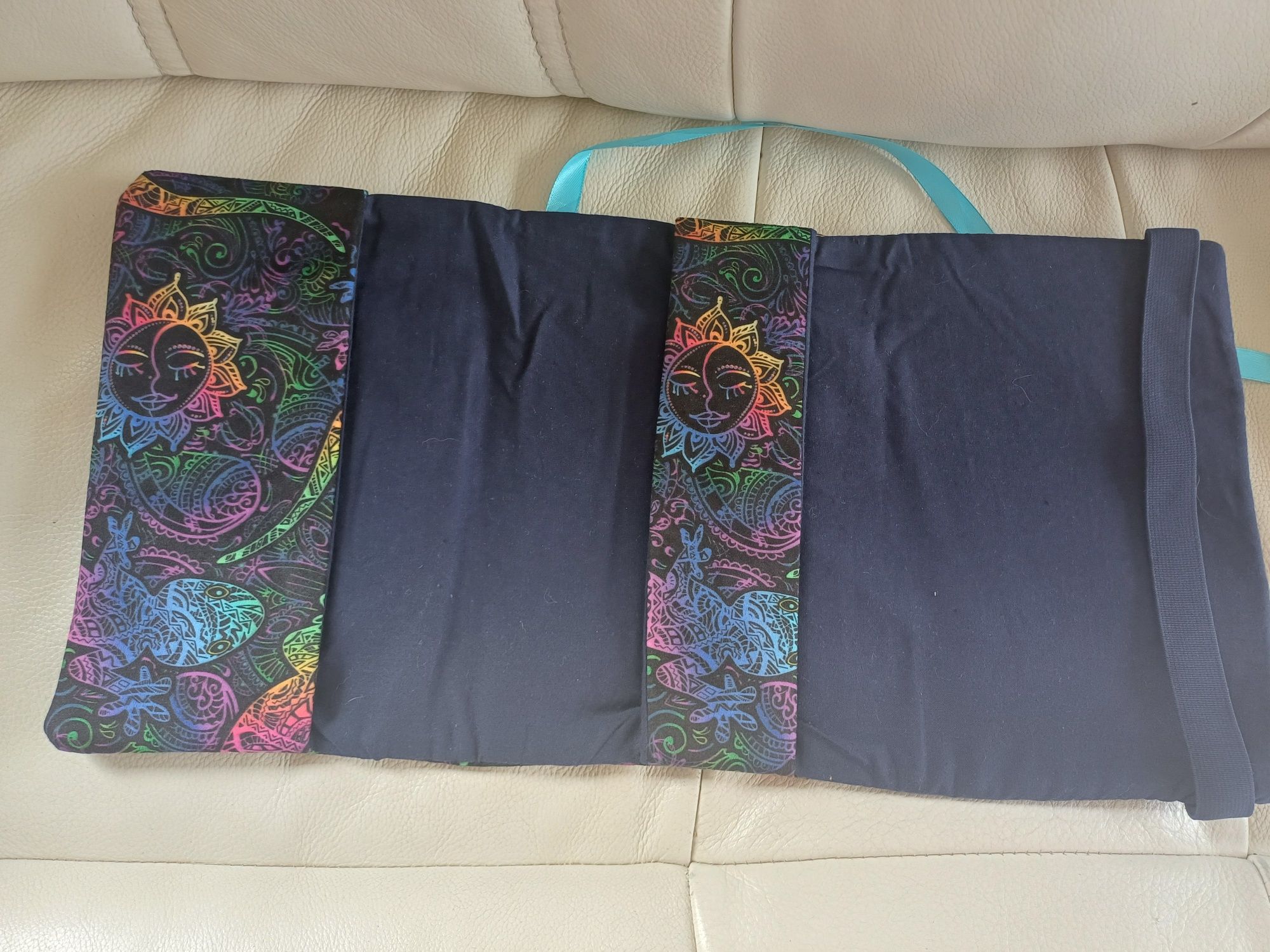 Nowy etui otulacz okładka na książkę uniwersalna handmade