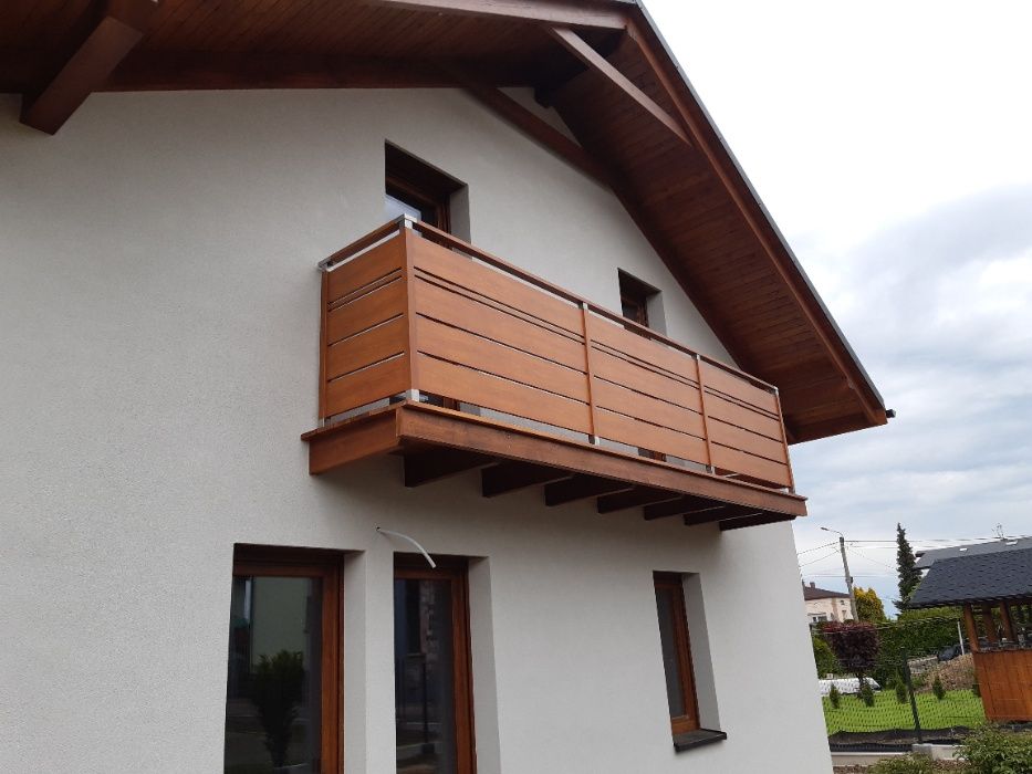 Balustrada SOLID Zewnętrzna Tarasowa Barierka Nowoczesna taras balkon