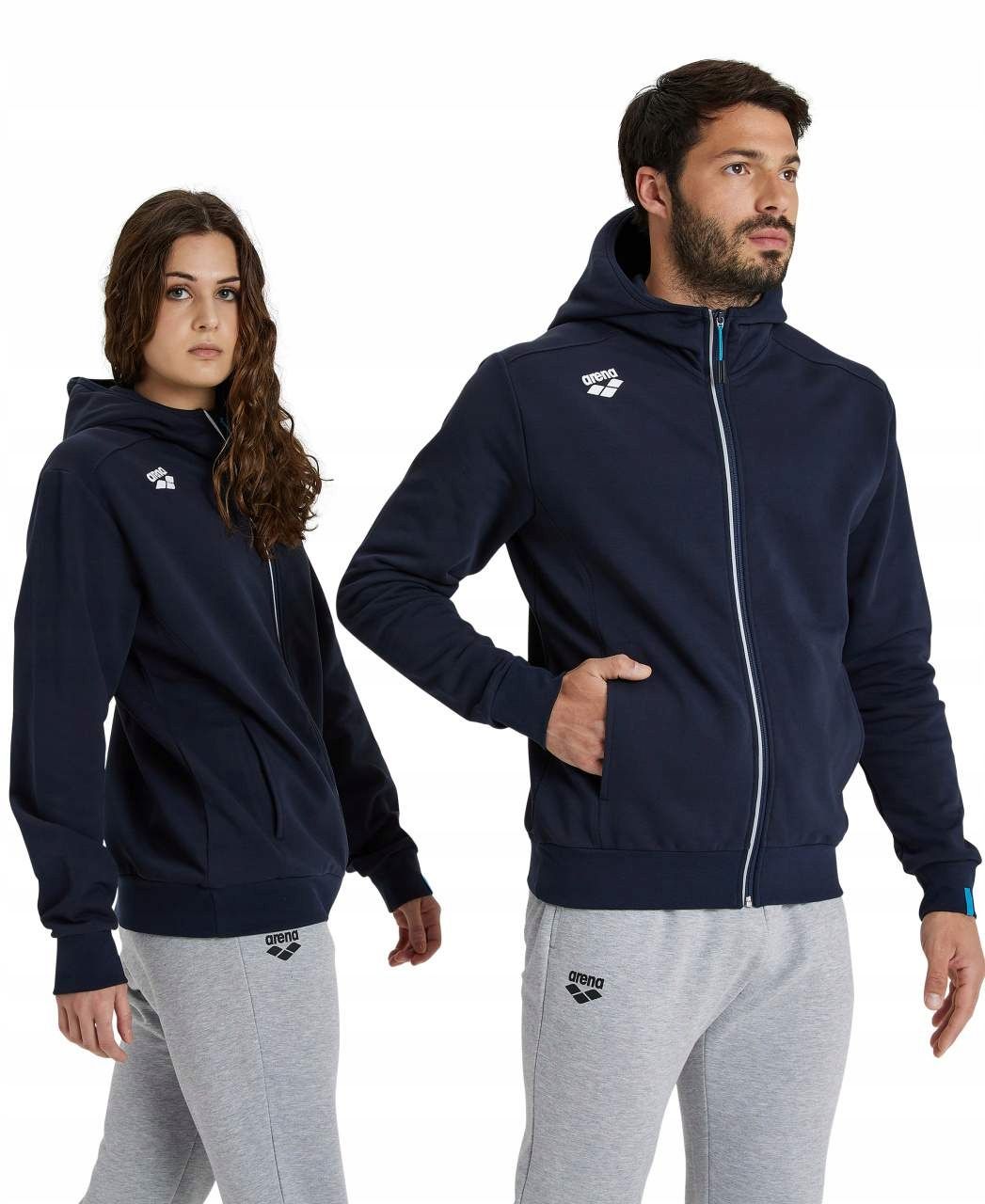 Bluza unisex Arena Team hooded jacket panel M