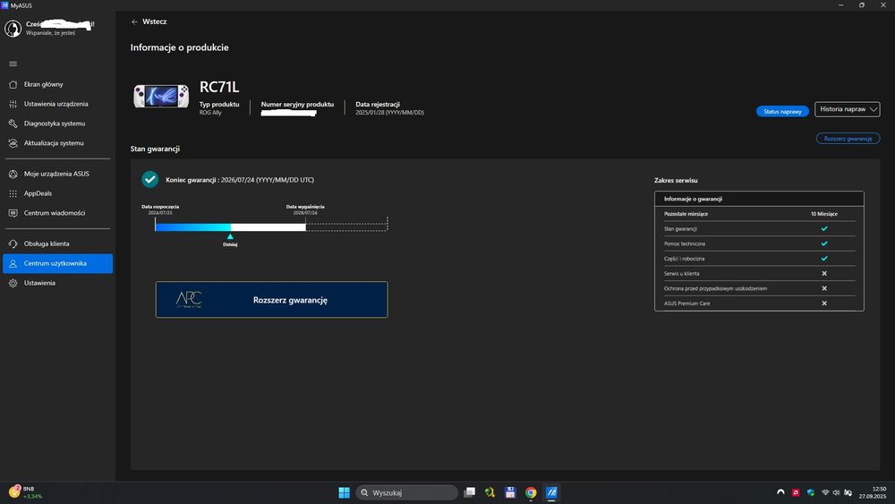 ASUS Rog Ally Z1 Extreme