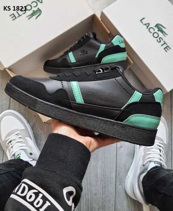Кросівки Lacostе Black Green. АРТ: KS 1821