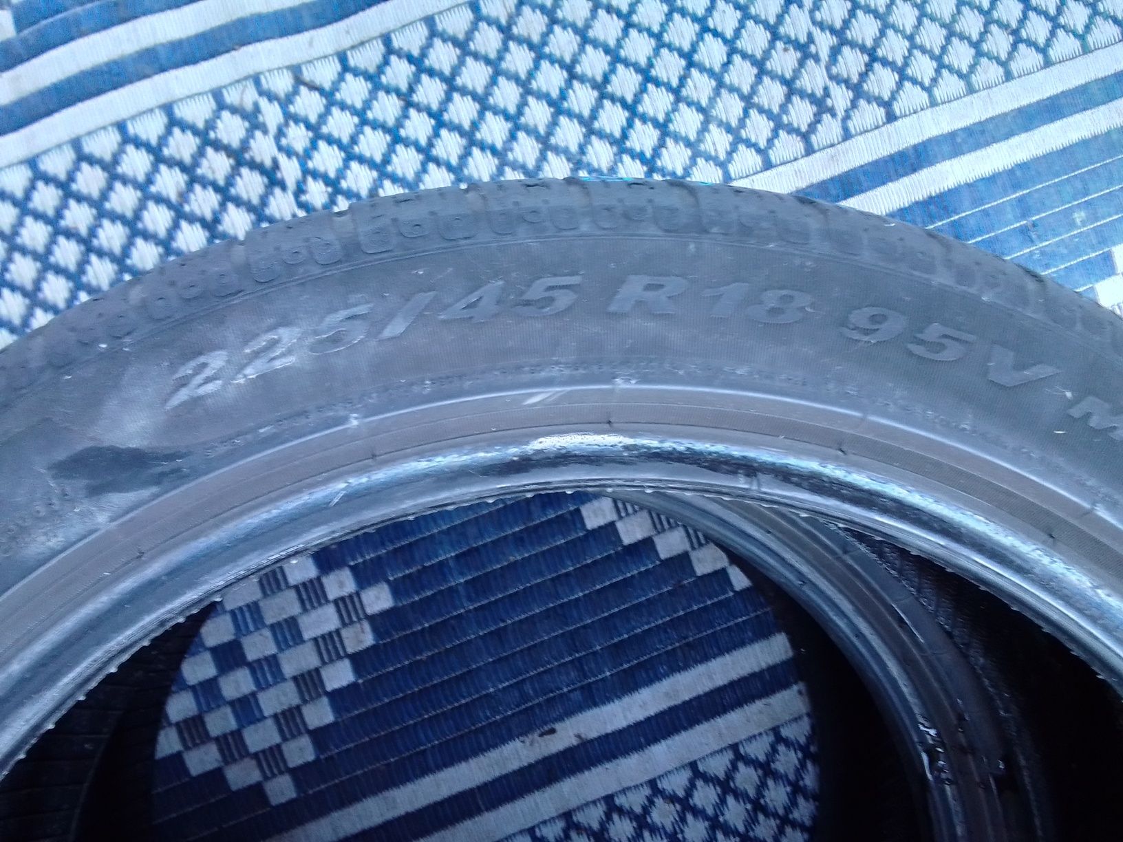 2 Opony zimowe 225/45r18 PIRELLI 2018r 5.5mm